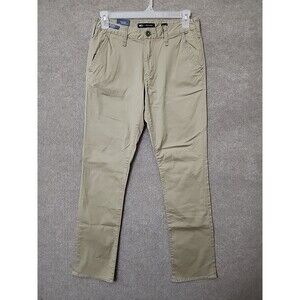 BKE Buckle Jake Straight Leg Chino Pants Mens 32x32 Khaki Brown Stretch NEW